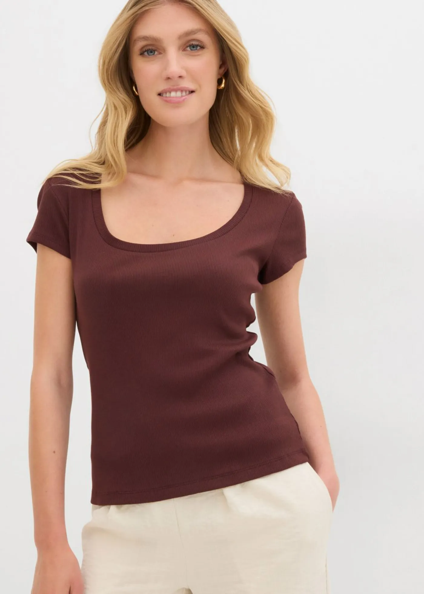 Mujer bonprix bonprix Camiseta de algodón orgánico puro