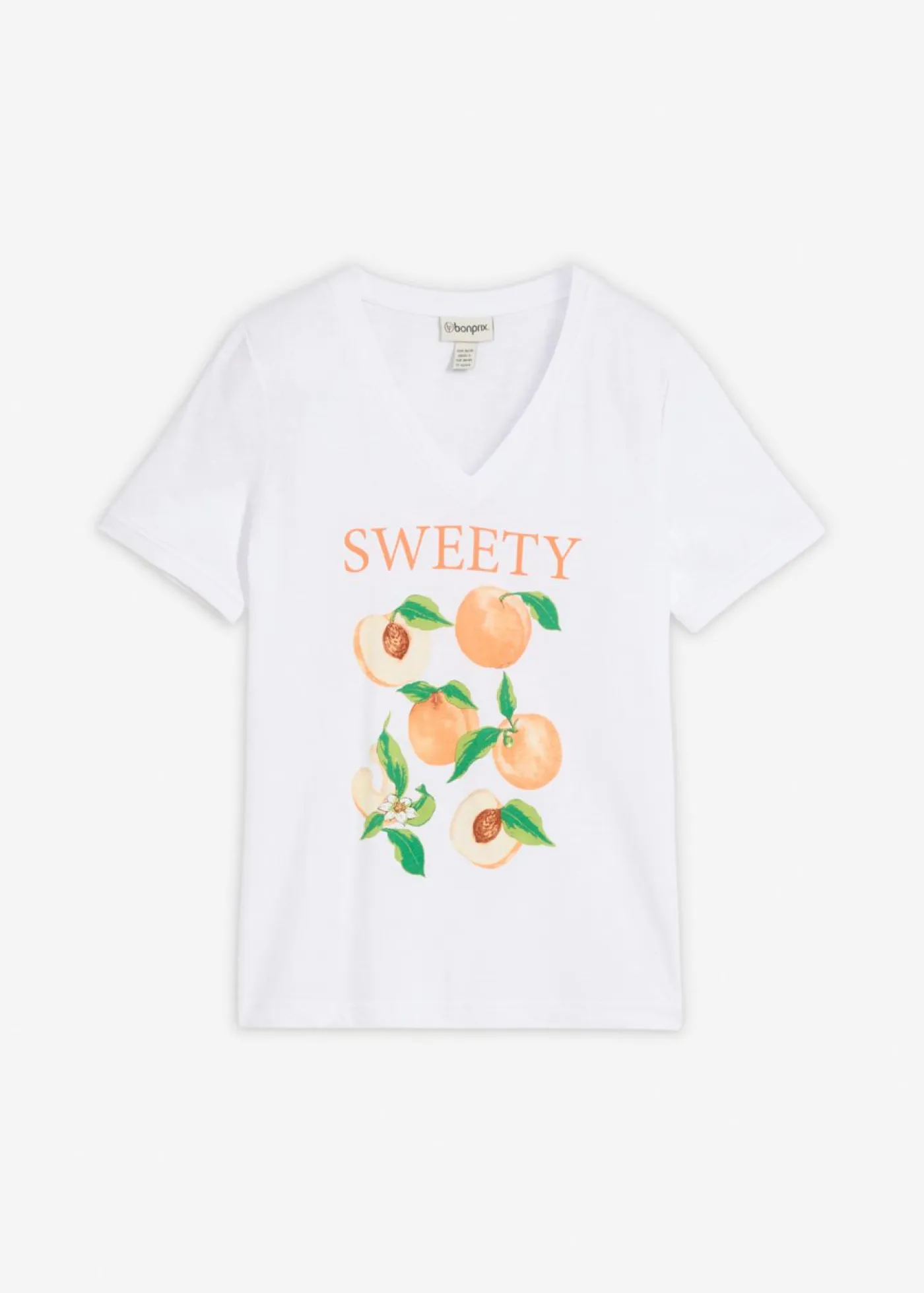 bonprix bonprix Camisetas|Novedades>Camiseta de algodón orgánico puro blanco-canela-marrón claro-óxido-verde oscuro-vainilla-verde pera-nectarina