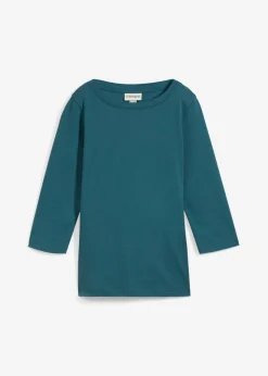 bonprix bonprix Básicos|Camisetas>Camiseta de algodón orgánico puro y pesado verde pimiento