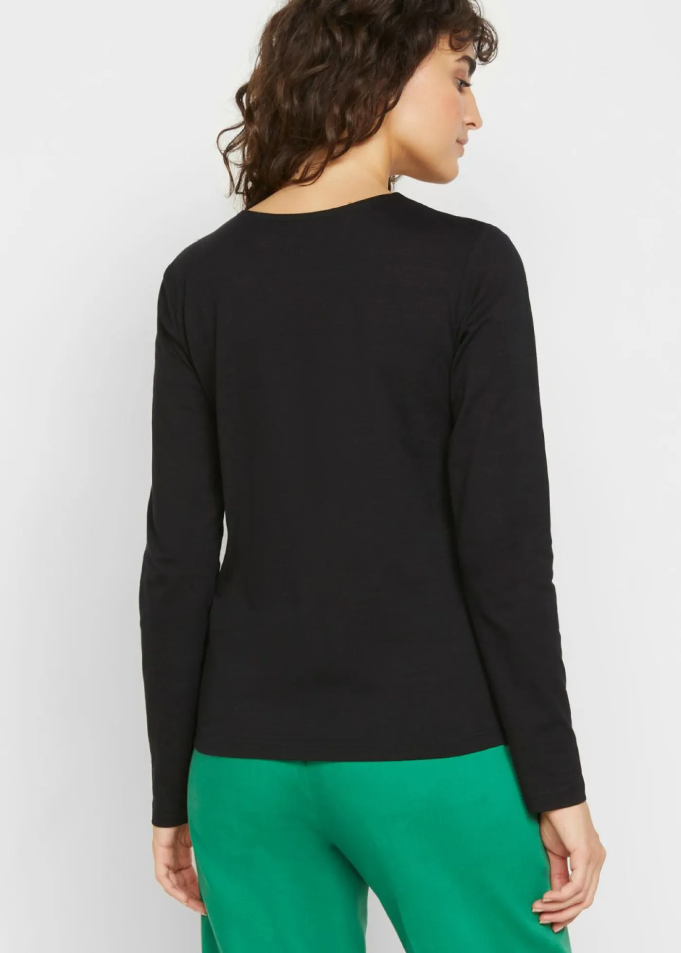 Mujer bonprix bonprix Camiseta de algodón orgánico puro con manga larga