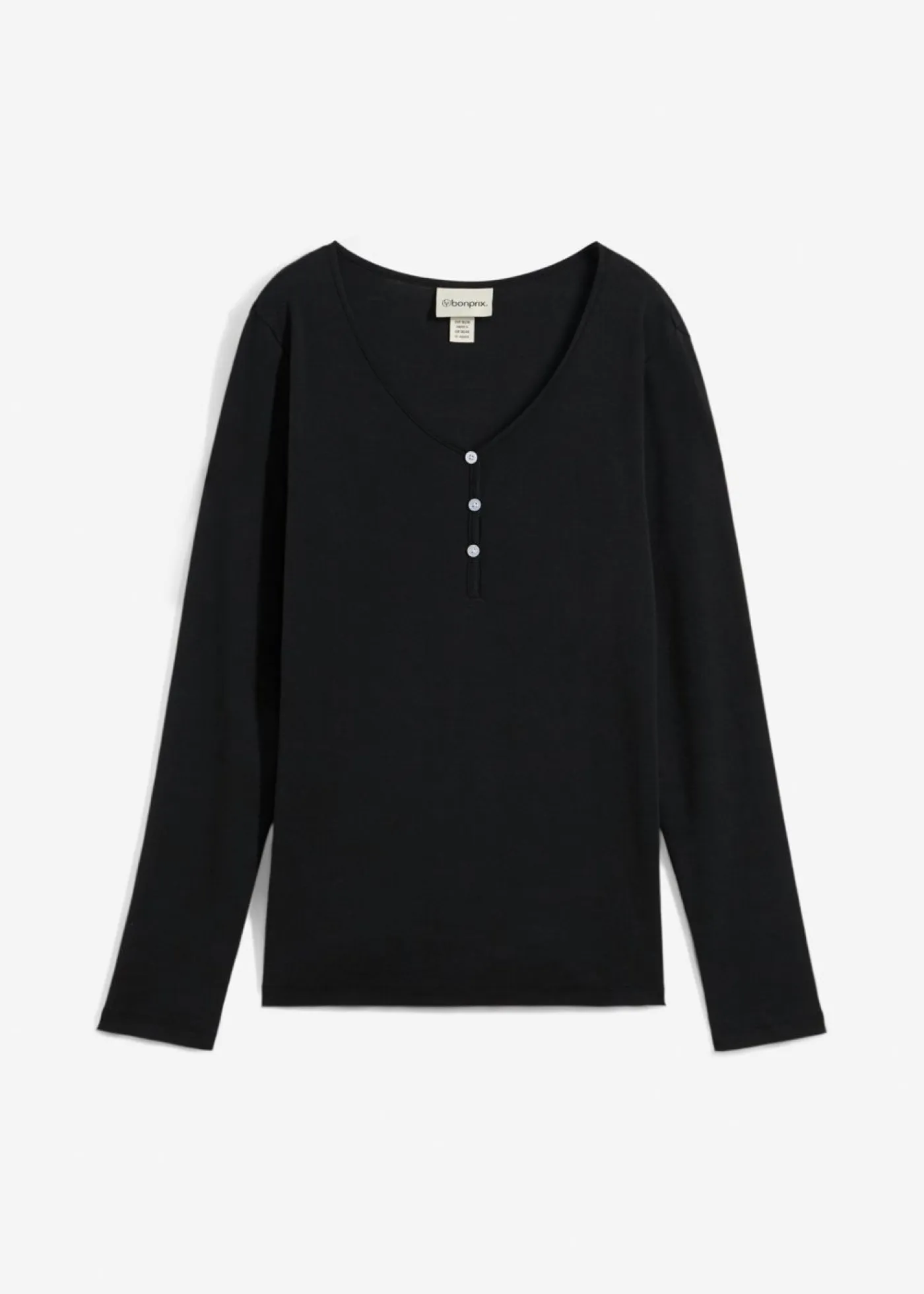 Mujer bonprix bonprix Camiseta de algodón orgánico puro con manga larga