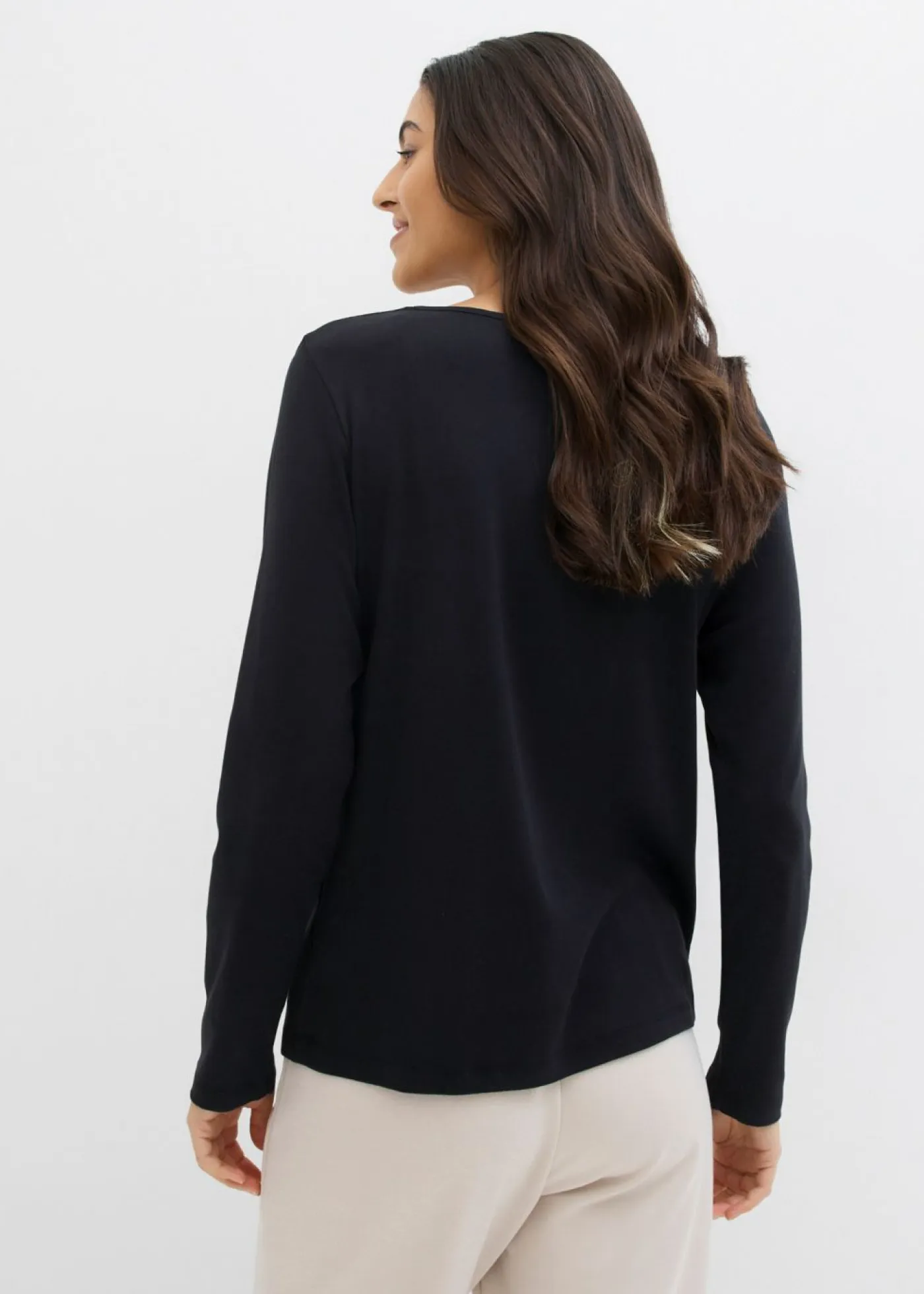 Mujer bonprix bonprix Camiseta de algodón orgánico puro con manga larga