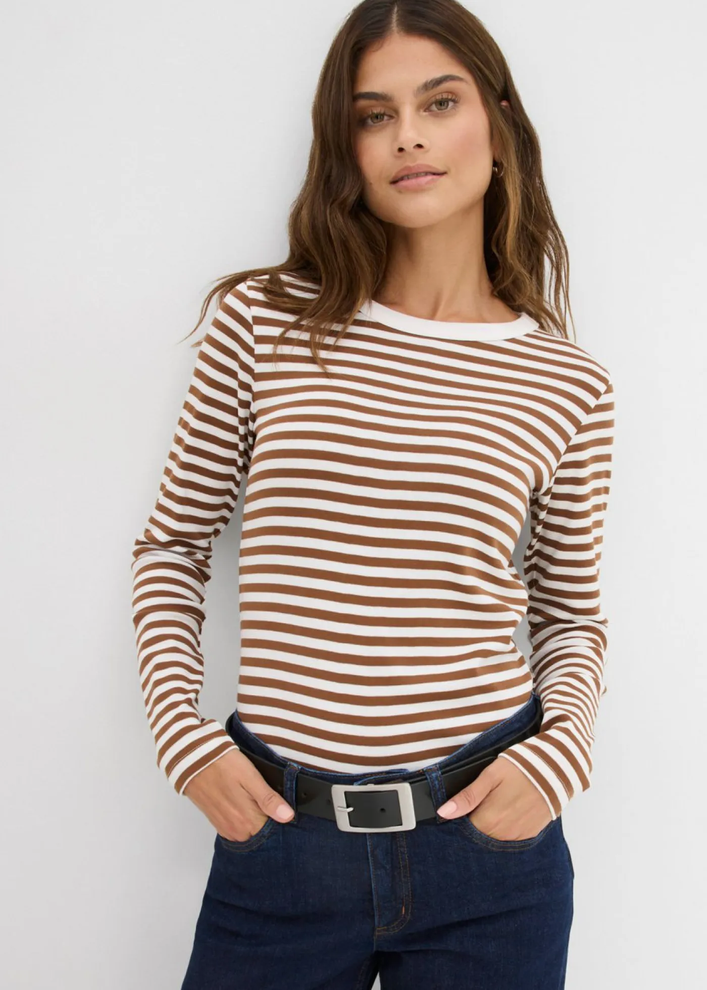 Mujer bonprix bonprix Camiseta de algodón orgánico puro con manga larga