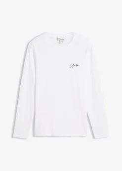 Hombre bonprix bonprix Camiseta de algodón orgánico con manga larga, slim fit