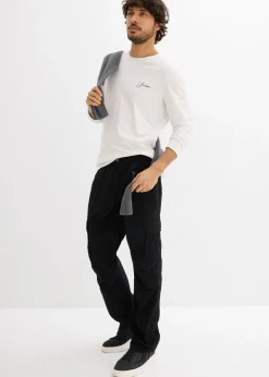 Hombre bonprix bonprix Camiseta de algodón orgánico con manga larga, slim fit