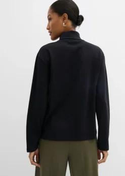 Mujer bonprix bonprix Camiseta de algodón orgánico puro con cuello alto