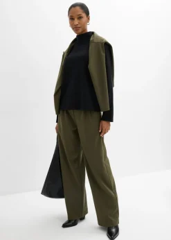 Mujer bonprix bonprix Camiseta de algodón orgánico puro con cuello alto