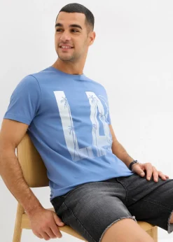 Hombre bonprix bonprix Camiseta de algodón orgánico puro con corte entallado