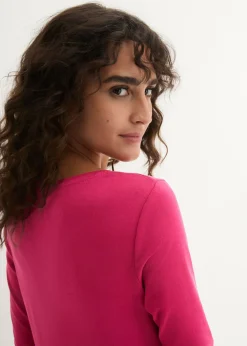 Mujer bonprix bonprix Camiseta de algodón orgánico puro con manga larga