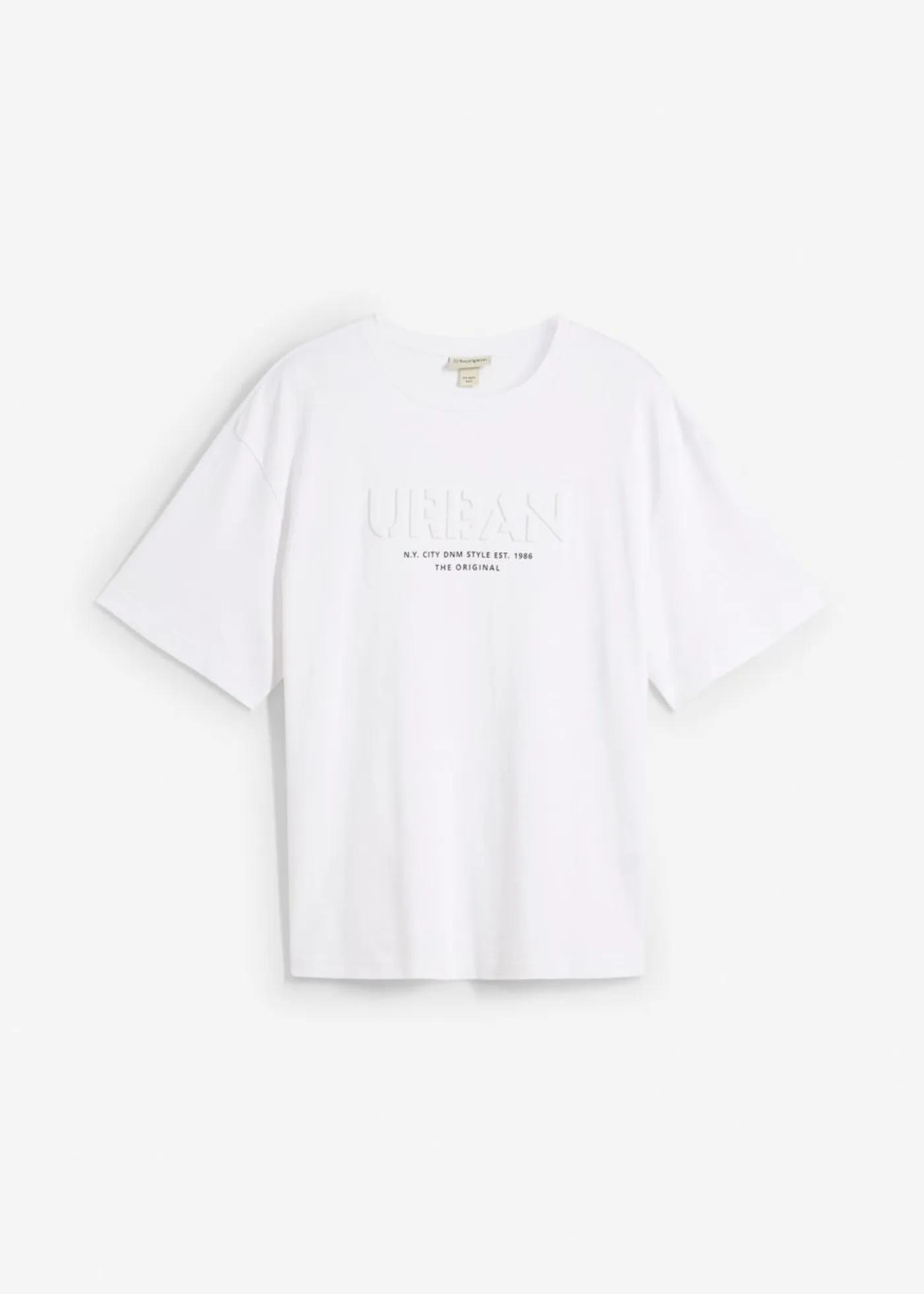 Hombre bonprix bonprix Camiseta de algodón orgánico puro con corte holgado y estampado 3D