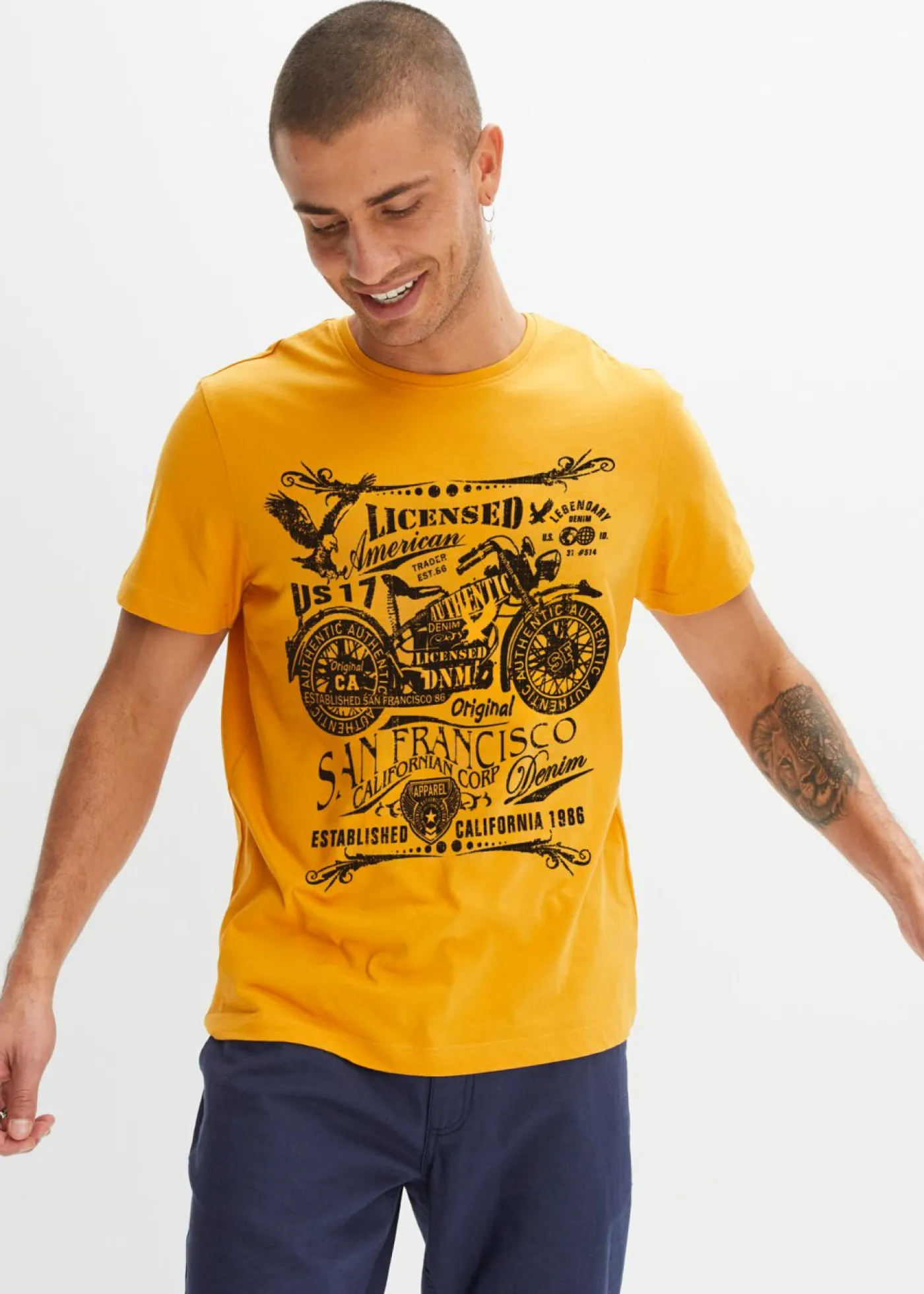 Hombre bonprix bonprix Camiseta de algodón puro