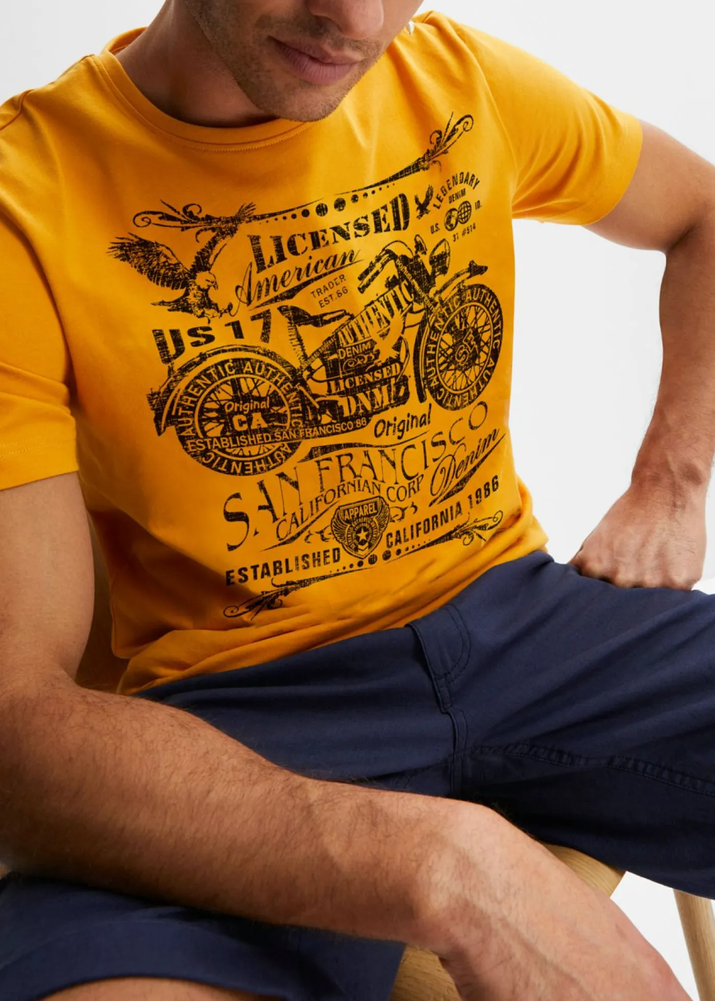 Hombre bonprix bonprix Camiseta de algodón puro