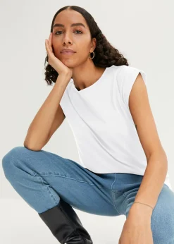 Mujer bonprix bonprix Camiseta de algodón puro