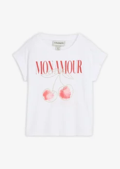 Mujer bonprix bonprix Camiseta de algodón puro