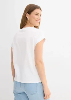 Mujer bonprix bonprix Camiseta de algodón puro
