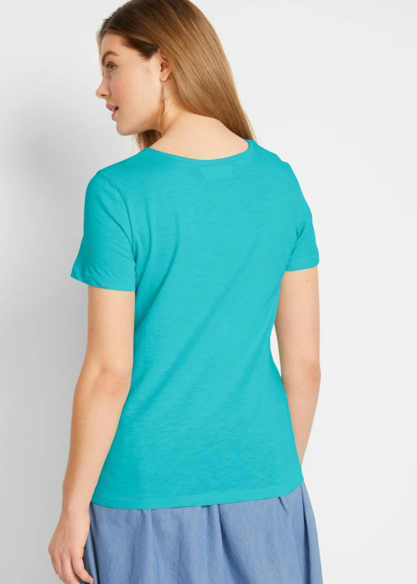 Mujer bonprix bonprix Camiseta de algodón puro