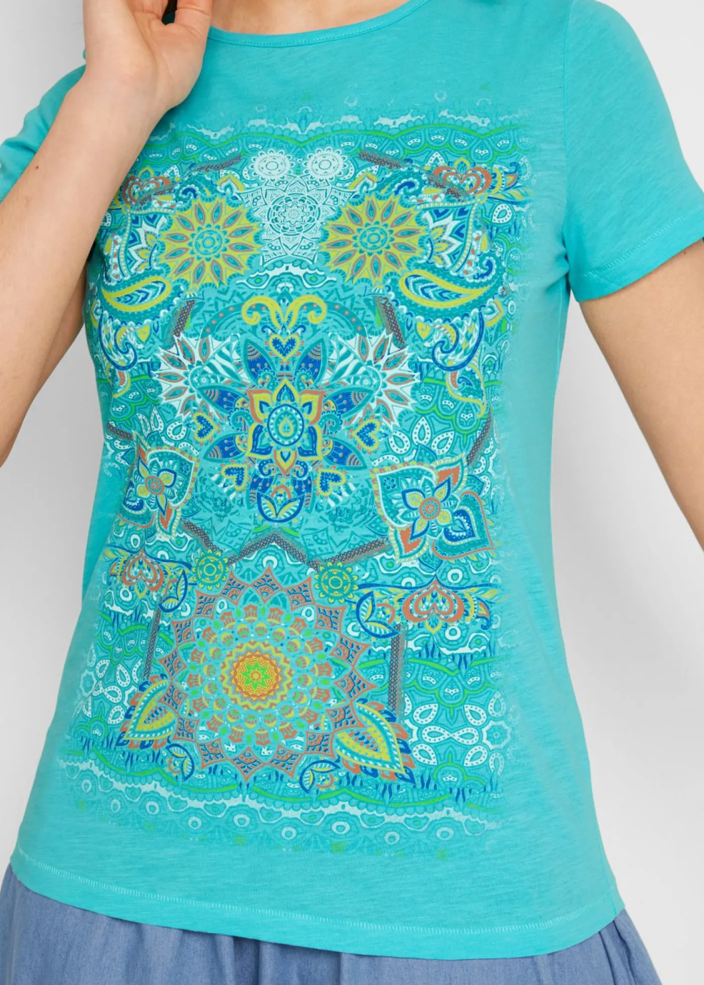 Mujer bonprix bonprix Camiseta de algodón puro