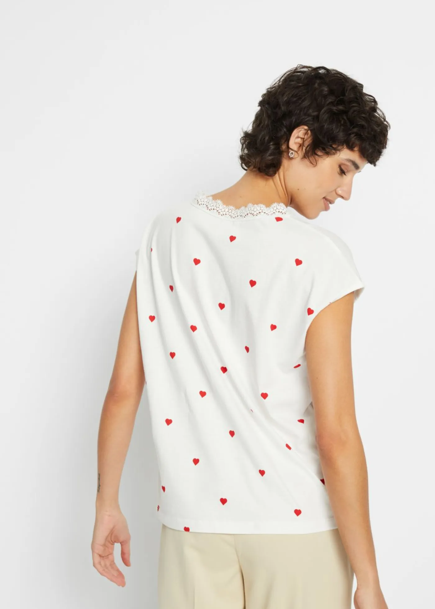 Mujer bonprix bonprix Camiseta de algodón puro