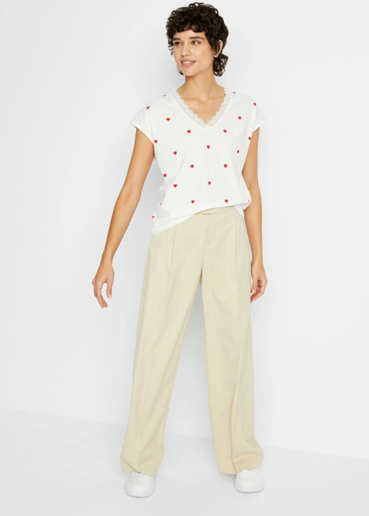 Mujer bonprix bonprix Camiseta de algodón puro