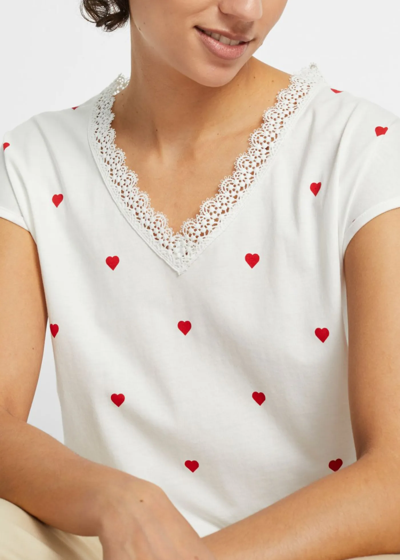 Mujer bonprix bonprix Camiseta de algodón puro