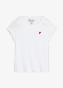 bonprix bonprix Camisetas|Novedades>Camiseta de algodón puro Blanco