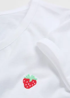 bonprix bonprix Camisetas|Novedades>Camiseta de algodón puro Blanco