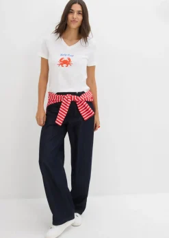 Mujer bonprix bonprix Camiseta de algodón puro