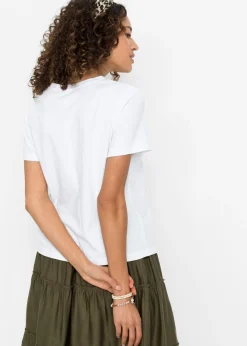 Mujer bonprix bonprix Camiseta de algodón puro