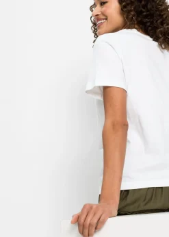 Mujer bonprix bonprix Camiseta de algodón puro