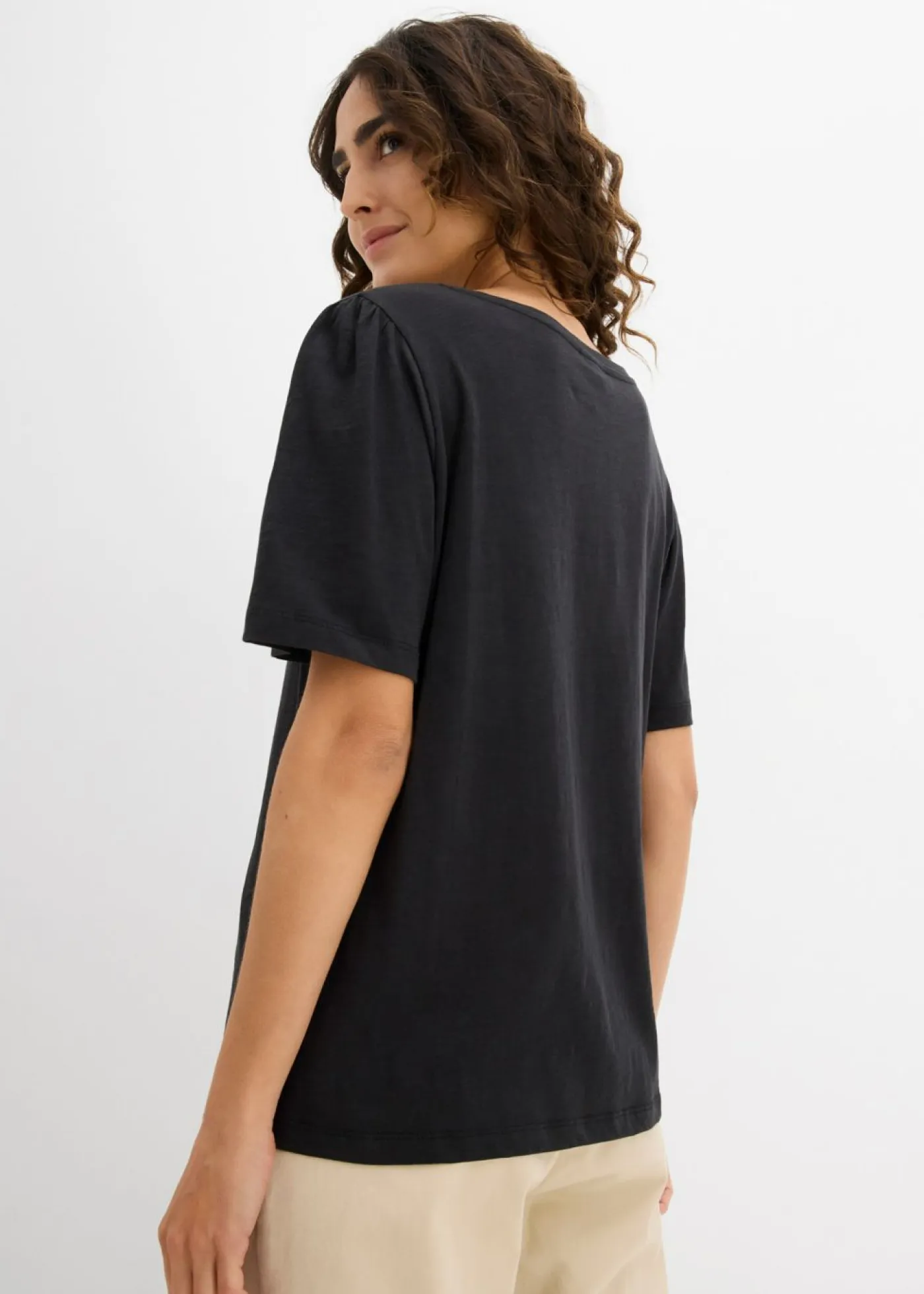 Mujer bonprix bonprix Camiseta de algodón puro