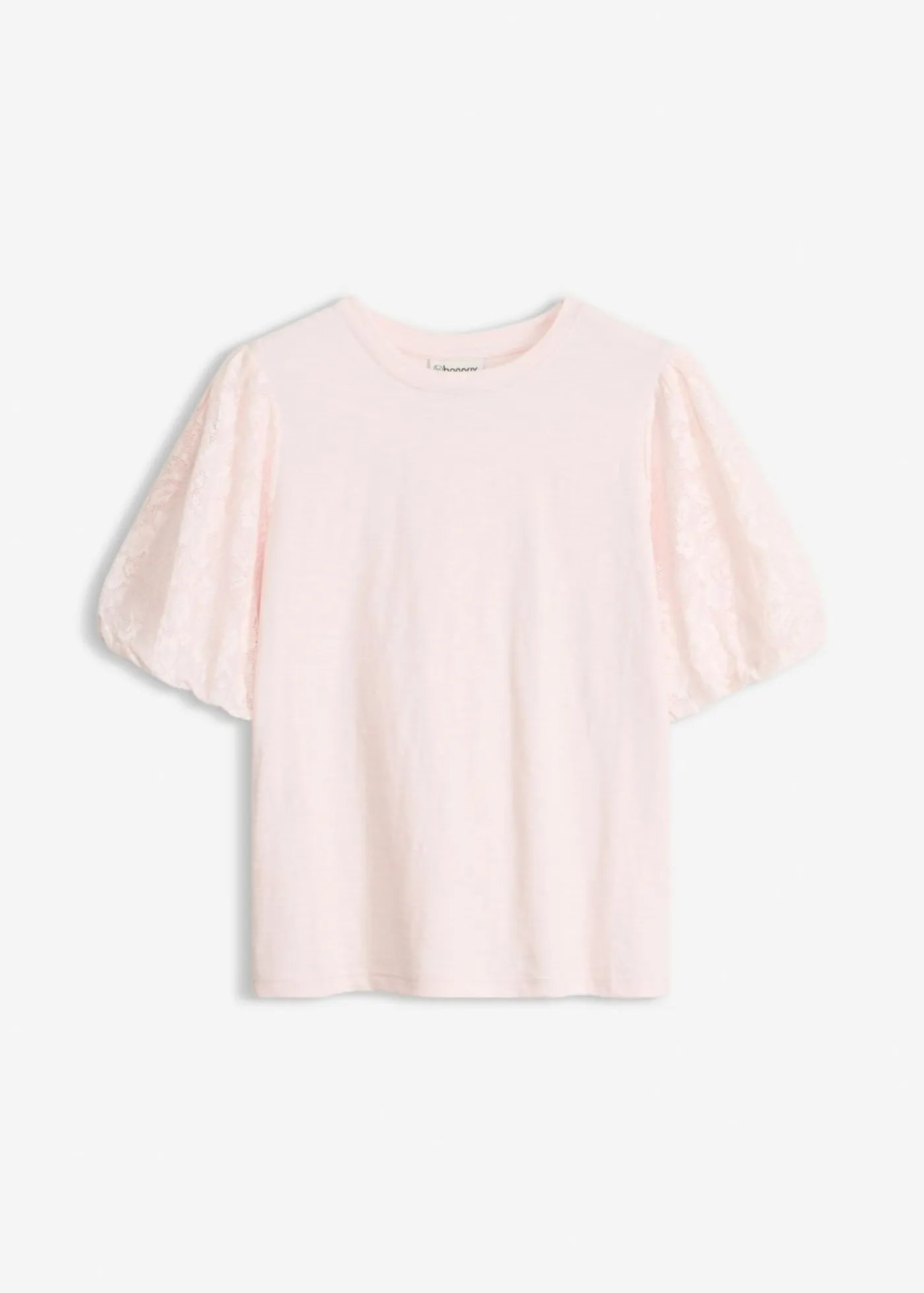 bonprix bonprix Camisetas|Novedades>Camiseta de algodón puro Rosa claro