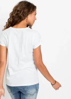 Mujer bonprix bonprix Camiseta de algodón puro
