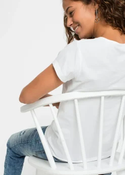 Mujer bonprix bonprix Camiseta de algodón puro