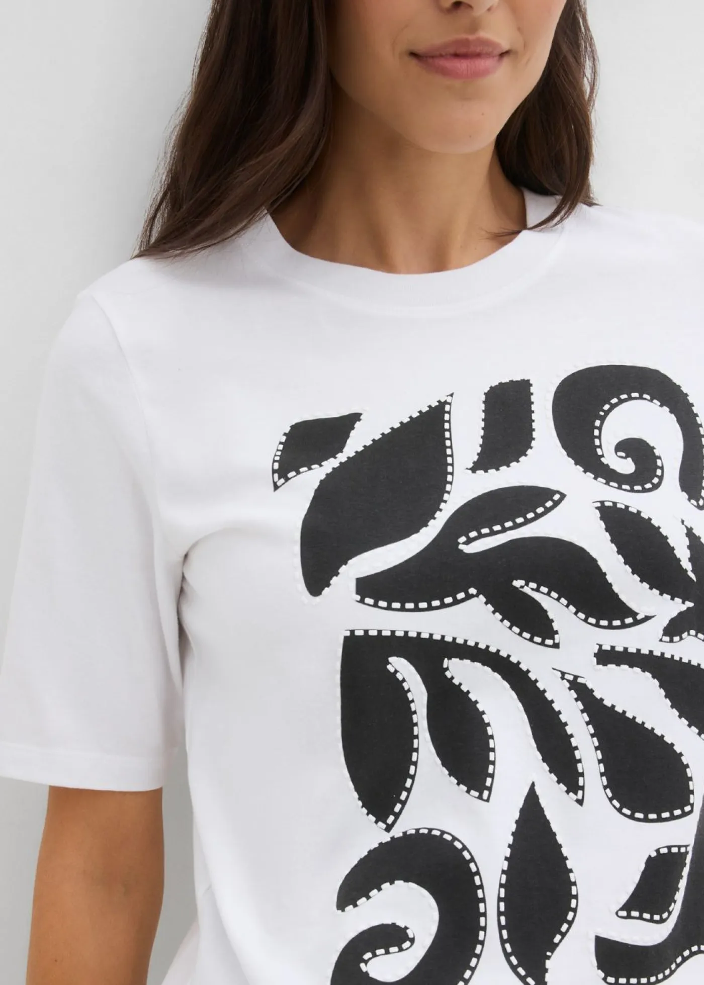 Mujer bonprix bonprix Camiseta de algodón puro