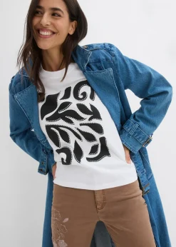 Mujer bonprix bonprix Camiseta de algodón puro