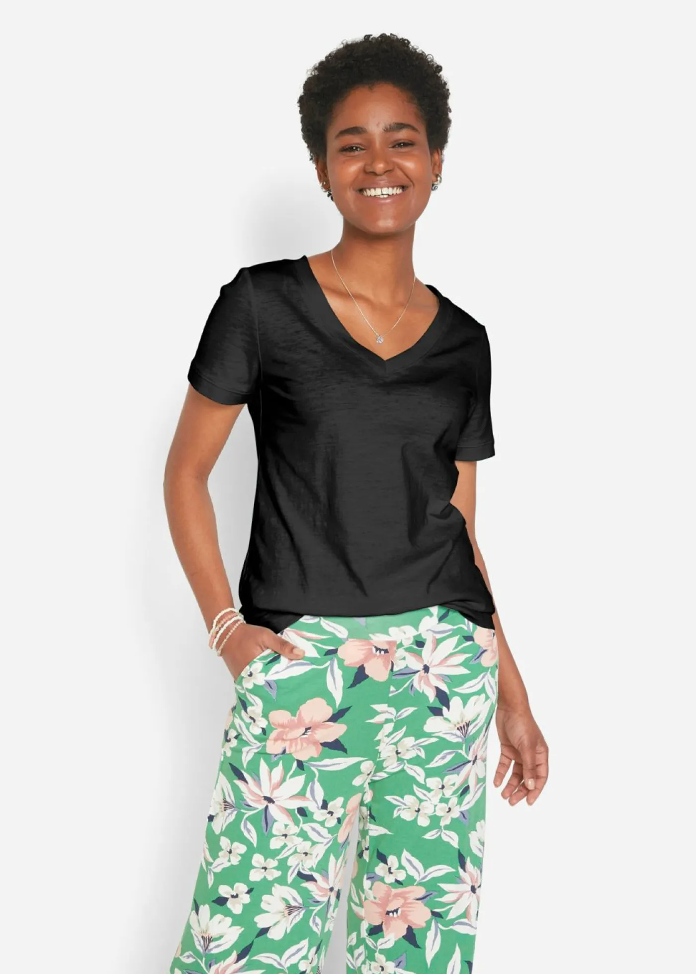 Mujer bonprix bonprix Camiseta de algodón puro