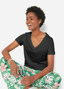 Mujer bonprix bonprix Camiseta de algodón puro