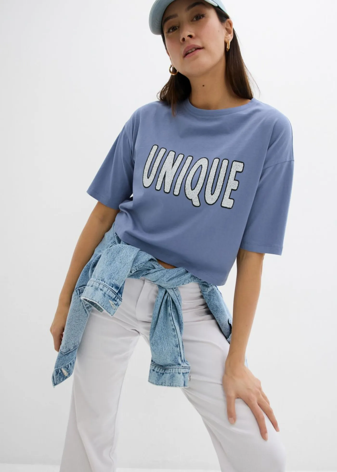 Mujer bonprix bonprix Camiseta de algodón puro