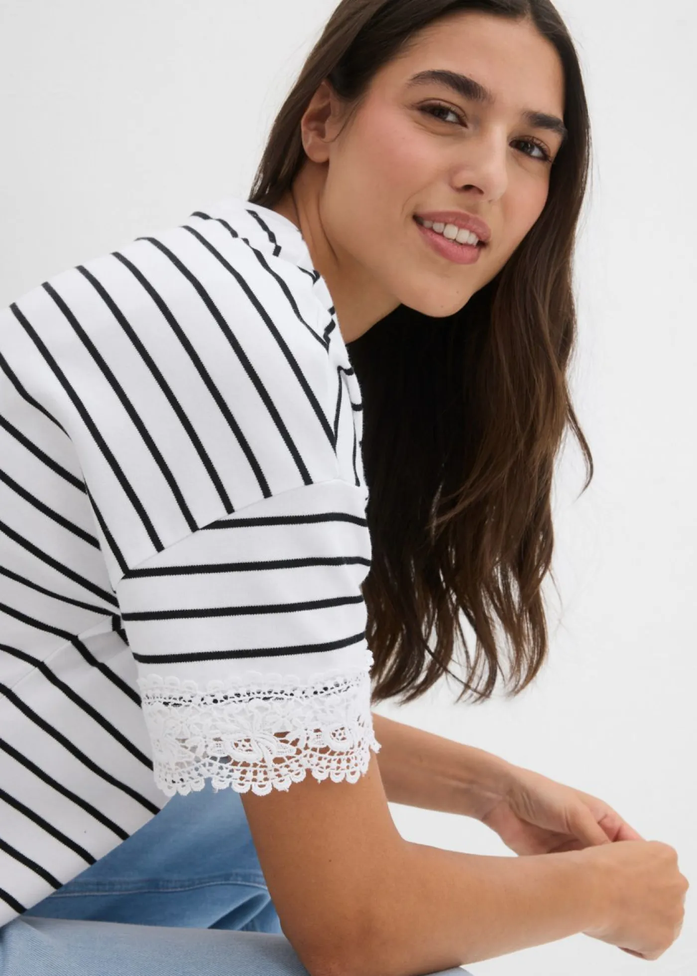 Mujer bonprix bonprix Camiseta de algodón puro