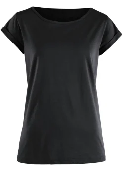 bonprix bonprix Básicos|Camisetas>Camiseta de algodón puro Negro