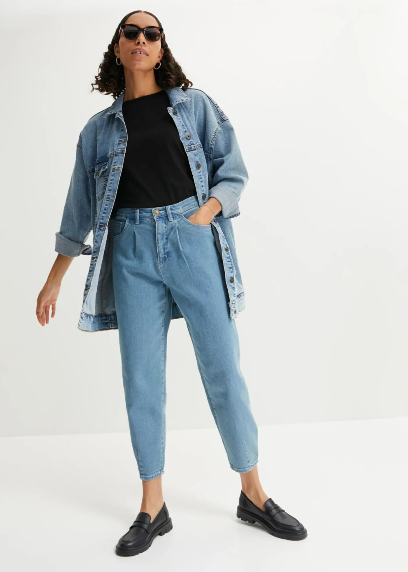 bonprix bonprix Básicos|Camisetas>Camiseta de algodón puro Negro