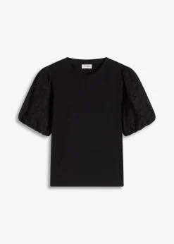 bonprix bonprix Camisetas|Novedades>Camiseta de algodón puro Negro