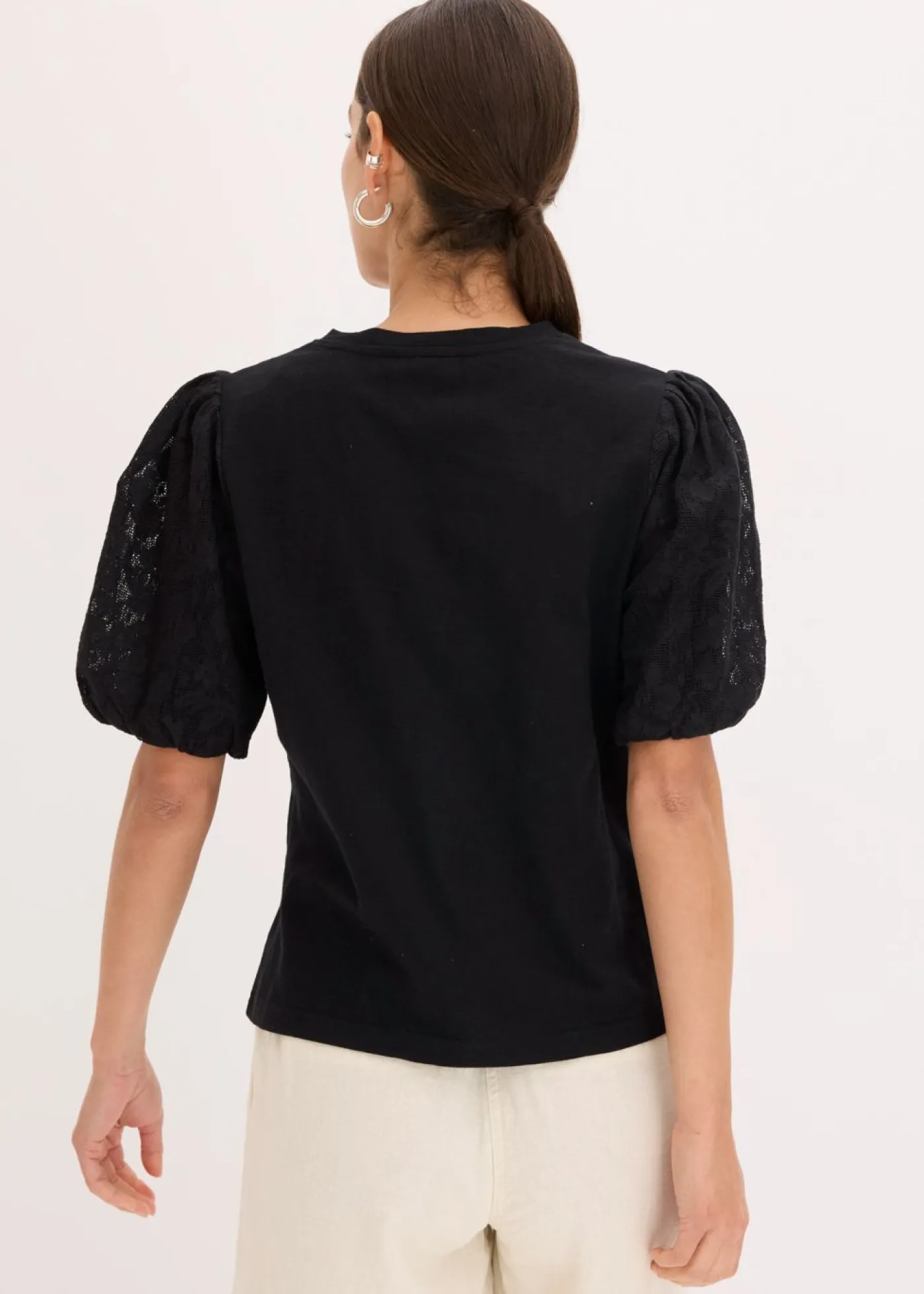 bonprix bonprix Camisetas|Novedades>Camiseta de algodón puro Negro