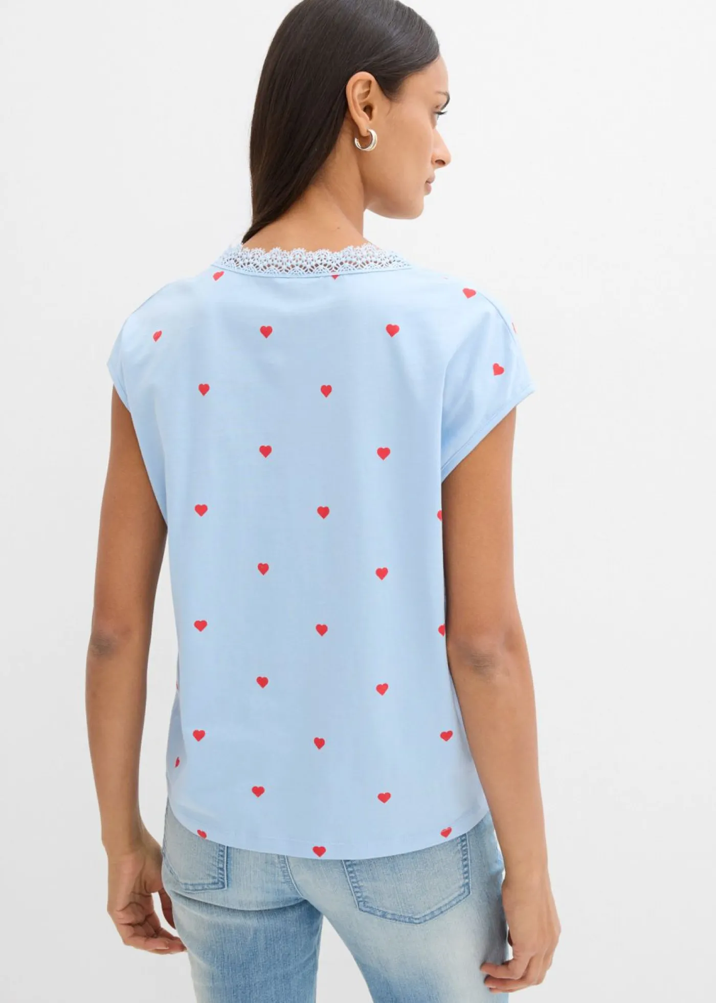 Mujer bonprix bonprix Camiseta de algodón puro