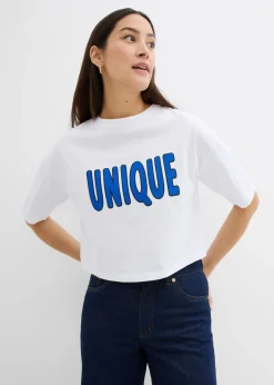 Mujer bonprix bonprix Camiseta de algodón puro