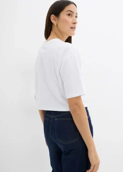 Mujer bonprix bonprix Camiseta de algodón puro