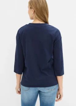 Mujer bonprix bonprix Camiseta de algodón puro con corte boxy