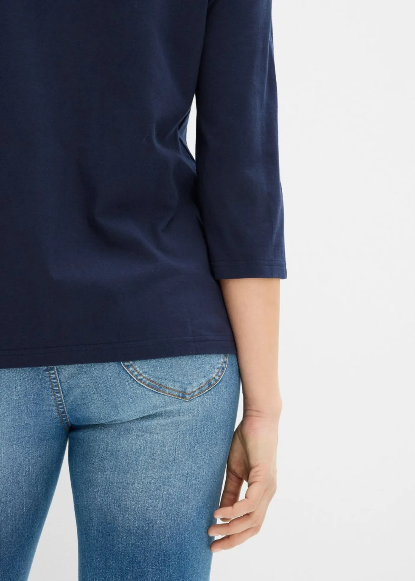 Mujer bonprix bonprix Camiseta de algodón puro con corte boxy