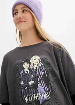 Niños bonprix Wednesday Camiseta de algodón puro de Miércoles