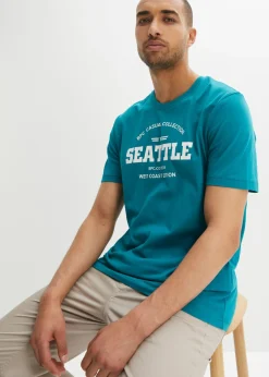 Hombre bonprix bonprix Camiseta de algodón puro (2 unidades)